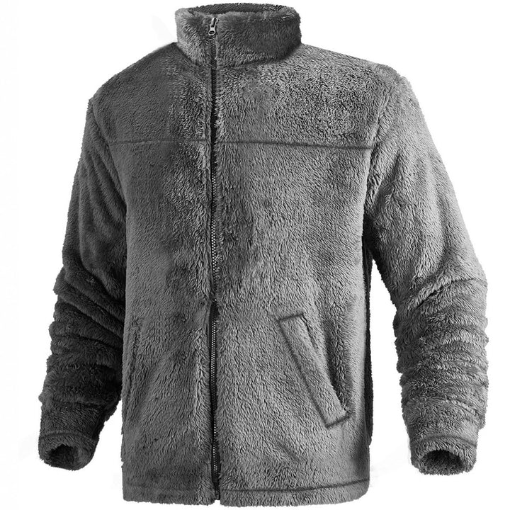 Herren Fleecejacke mit hohem Kragen und weichem Innenfutter Echoarchiv