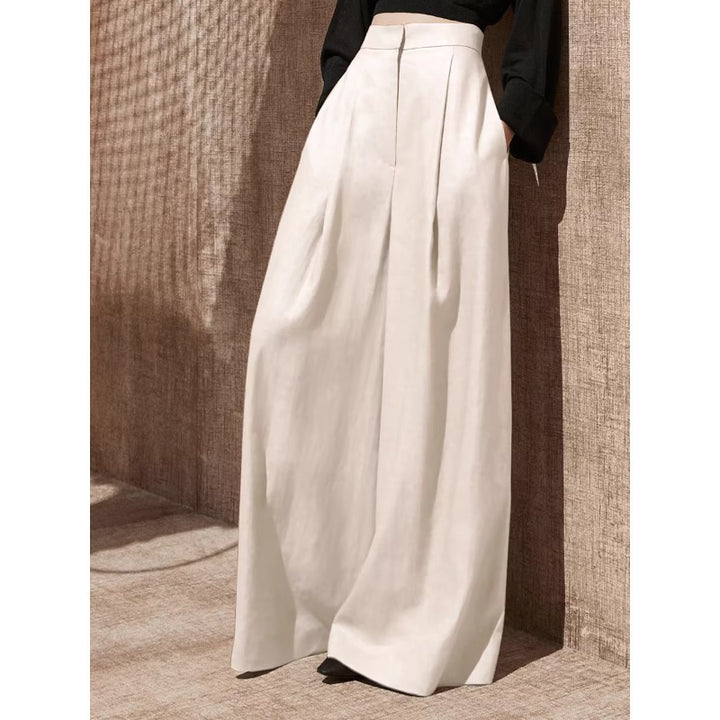 Damen Weite Leinenhose Echoarchiv