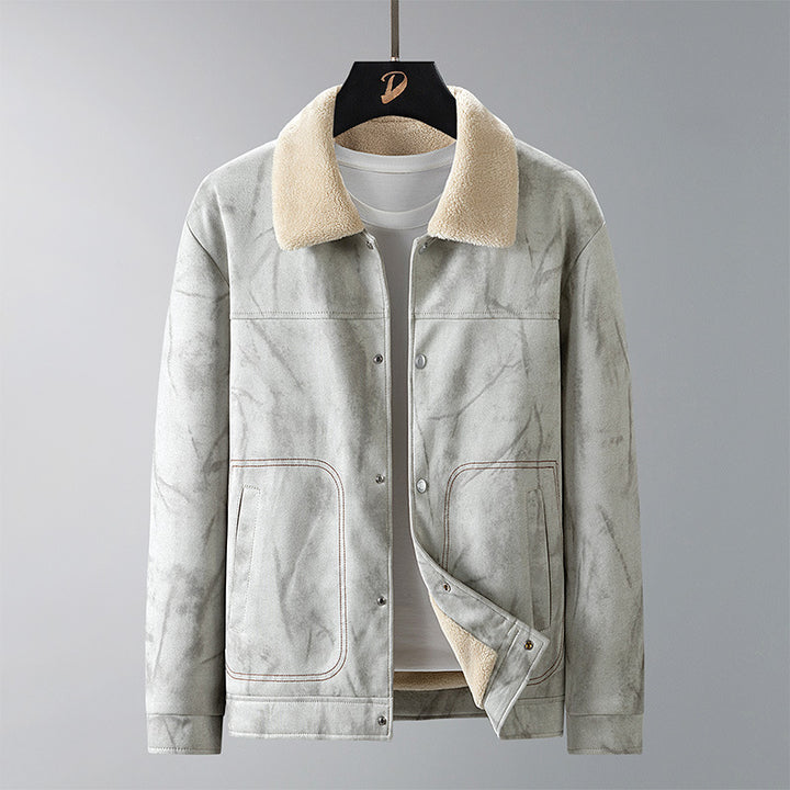 Herren Wendejacke aus Kunstleder mit Kuschelfutter Echo Archiv