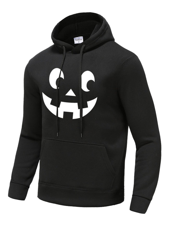 Herren Kapuzenpullover mit künstlerischem Gesichtsmotiv Echoarchiv