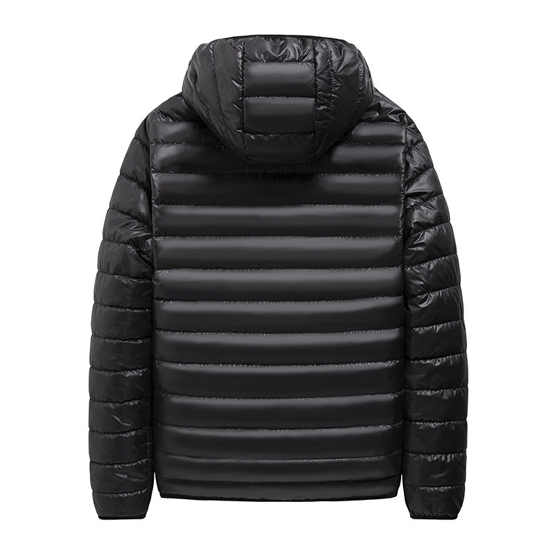 Herren Packbare Minimalistische Stepp-Kapuzenjacke mit wasserabweisender Außenlage & Thermofaser Echo Archiv