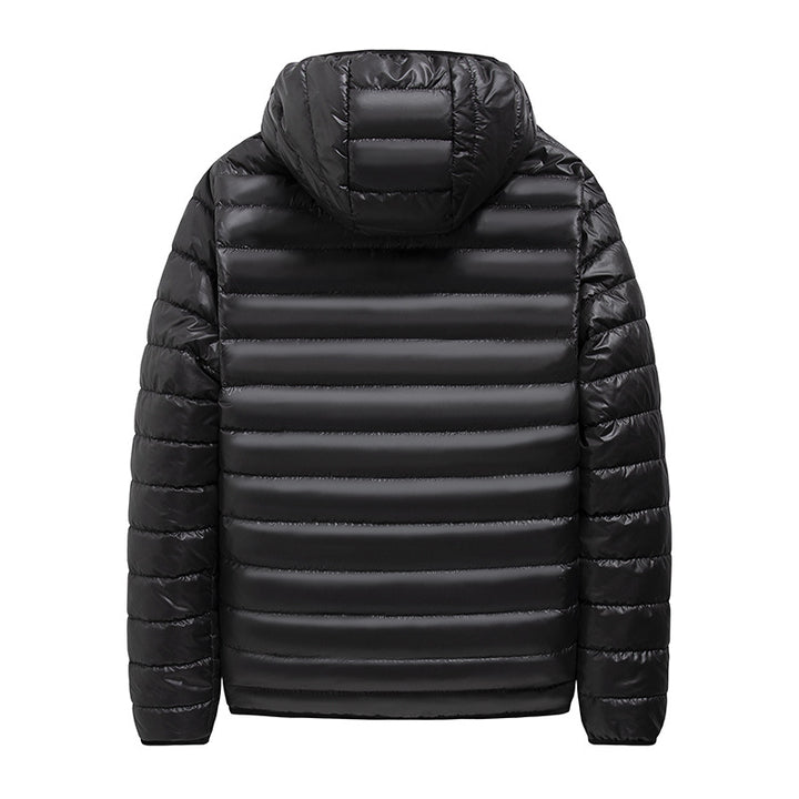 Herren Packbare Minimalistische Stepp-Kapuzenjacke mit wasserabweisender Außenlage & Thermofaser Echo Archiv