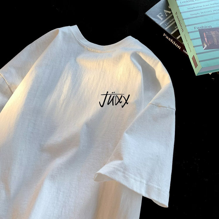 Unisex Lässiges Oversized T-Shirt mit kreativem Aufdruck Echoarchiv