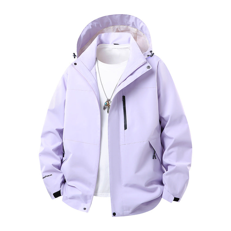 Herren Technische Softshell‑Regenjacke mit verschweißten Nähten, verstellbarer Kapuze und wasserabweisenden Reißverschlüssen Echo Archiv