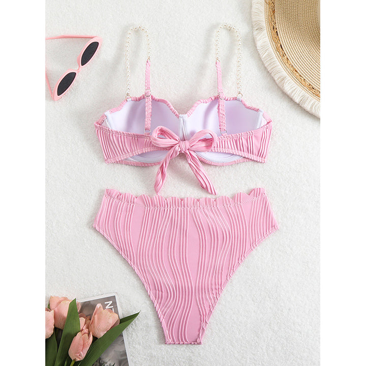 Damen Push-Up-Bikini mit Raffung und eleganten Trägern Echo Archiv