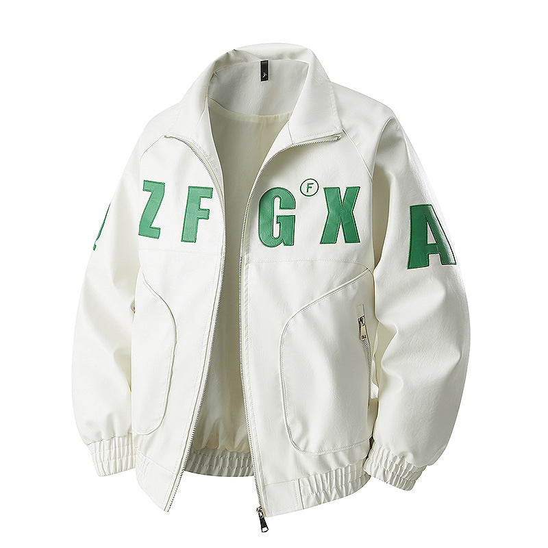 Herren Oversize Bomberjacke im Sportlichen Look mit großen Letter-Applikationen Echoarchiv