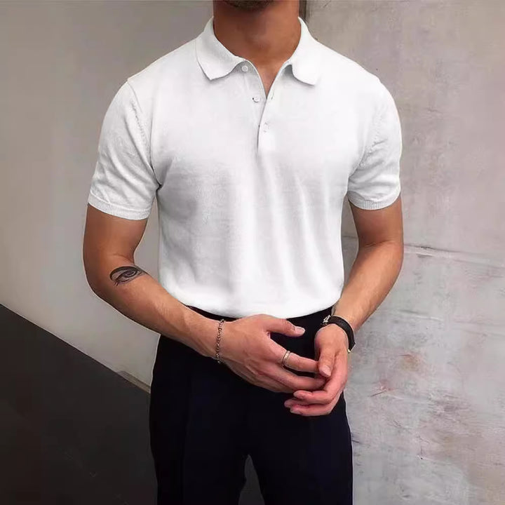 Herren Polo-Shirt aus atmungsaktiver Baumwolle mit elegantem Kragen Echoarchiv