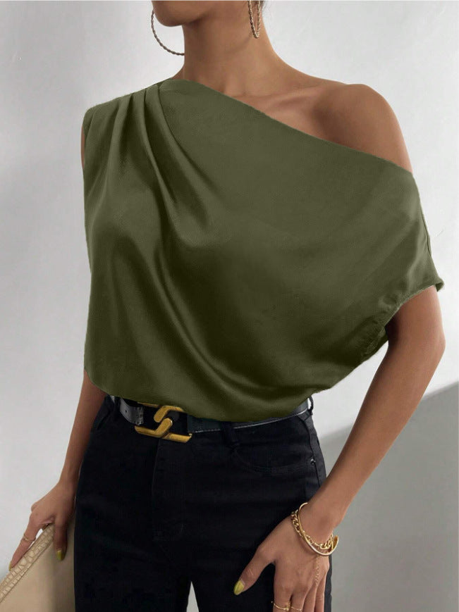 Damen Elegantes, schulterfreies Satinoberteil Echo Archiv