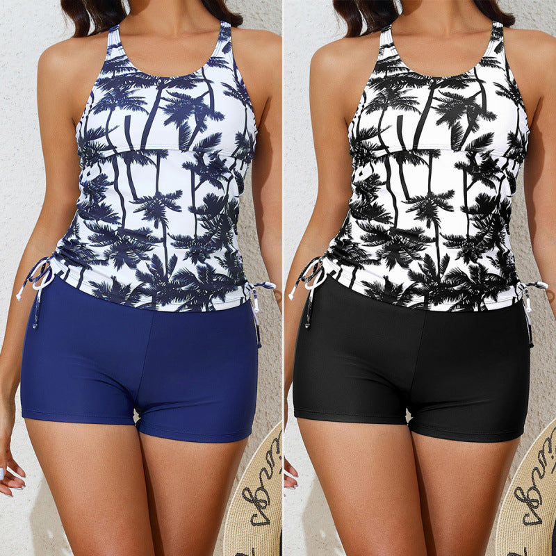 Damen Tankini-Set mit floralem Oberteil und sportlichem Schnitt Echo Archiv