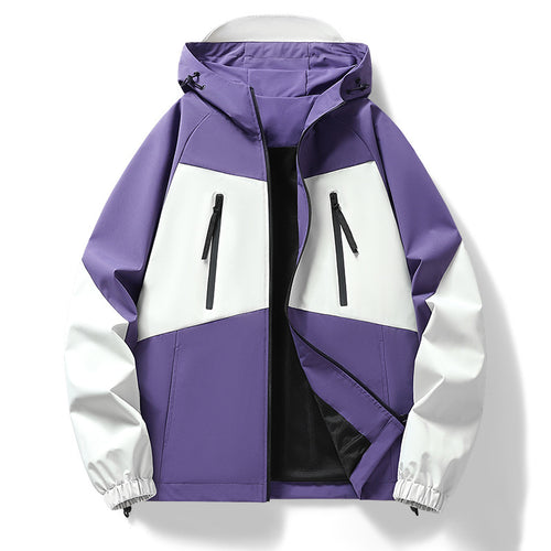 Herren Funktionsjacke mit abnehmbarer Kapuze und wasserabweisendem Material Echoarchiv