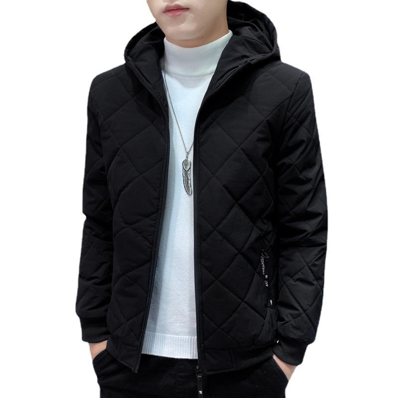 Herren Stepp-Kapuzenjacke im Slim-Fit mit Diamantsteppung und thermischer Isolierung Echoarchiv