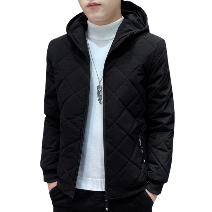 Herren Stepp-Kapuzenjacke im Slim-Fit mit Diamantsteppung und thermischer Isolierung Echoarchiv