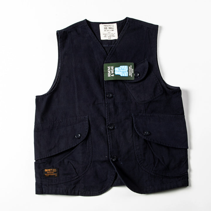 Herren Utility‑Weste mit mehreren Pattentaschen aus robustem Canvas Echoarchiv