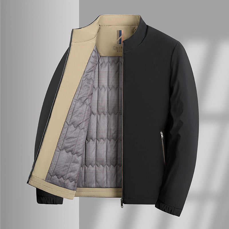 Herren isolierte Übergangsjacke mit praktischem Stehkragen Echoarchiv