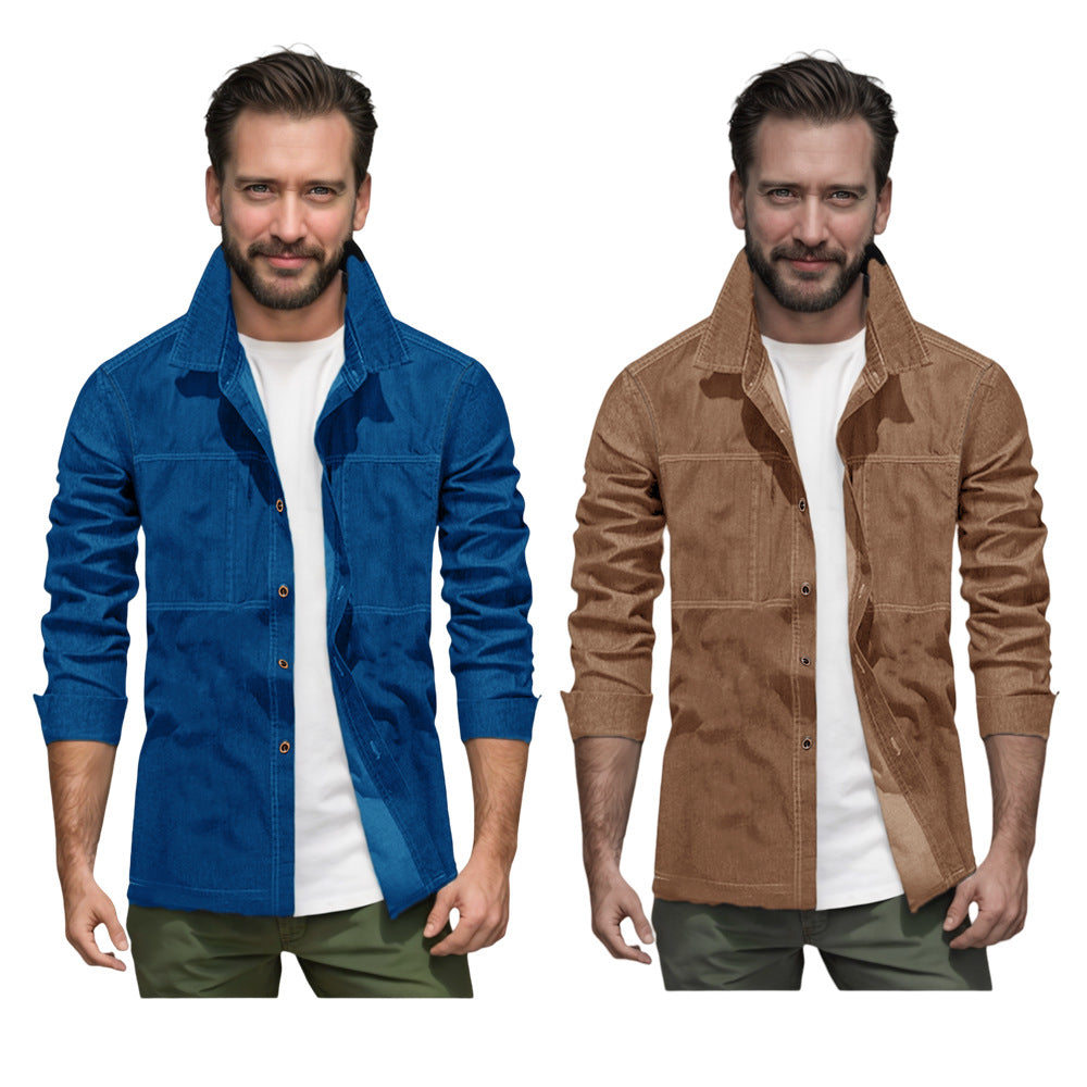 Herren lässige Utility-Jacke mit praktischen Taschen und stylischem Schnitt Echoarchiv