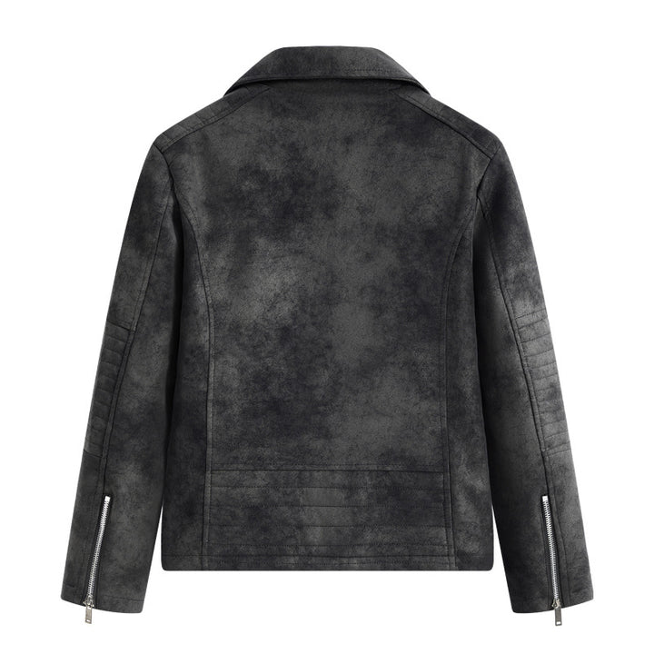 Herren Kunstleder Bikerjacke mit praktischen Reißverschlusstaschen und stylischem Design Echoarchiv