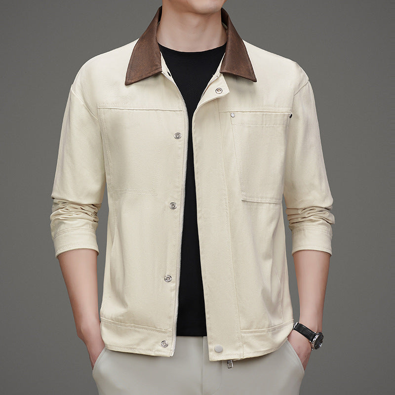 Herren Freizeitjacke im minimalistischen Design mit praktischen Taschen Echoarchiv