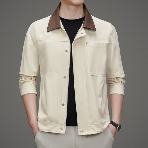 Herren Freizeitjacke im minimalistischen Design mit praktischen Taschen Echoarchiv