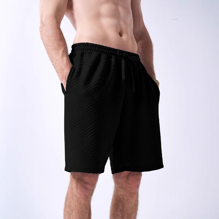 Herren Freizeitshorts mit modernem Strukturdesign Echoarchiv