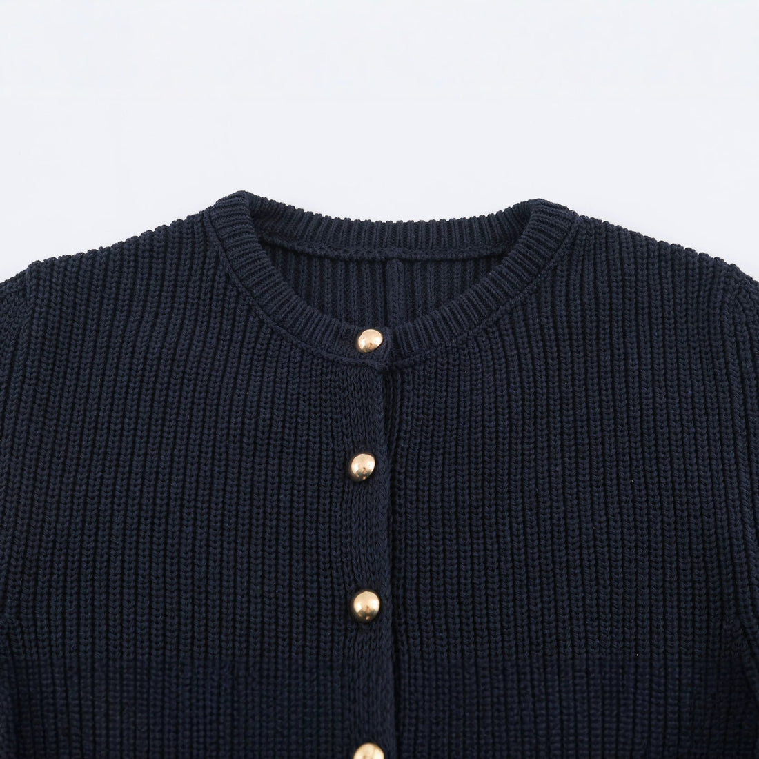Damen Feinstrick-Cardigan mit taillierter Peplum‑Silhouette Echoarchiv