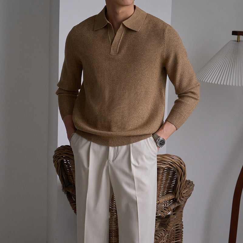 Herren Modischer Polo Pullover Echoarchiv