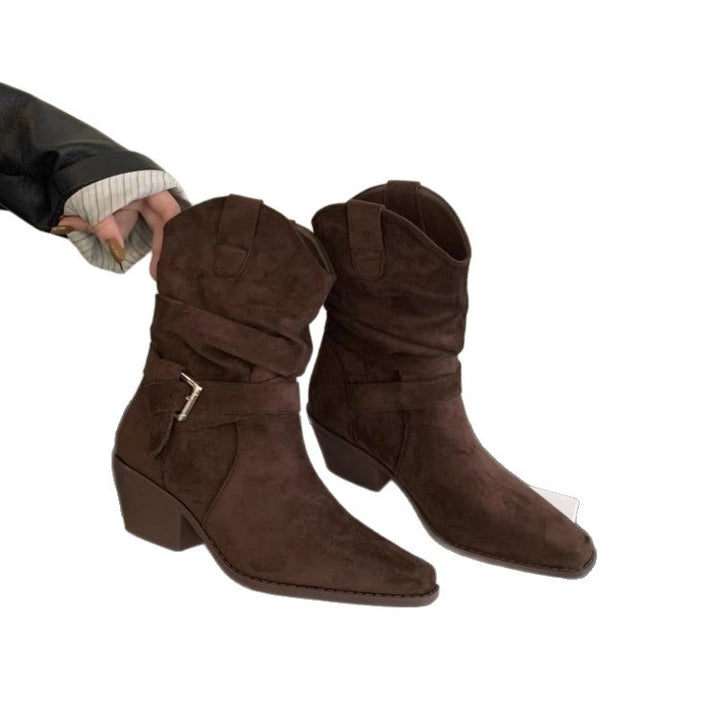 Damen Elegante und bequeme Western-Stiefel Echo Archiv