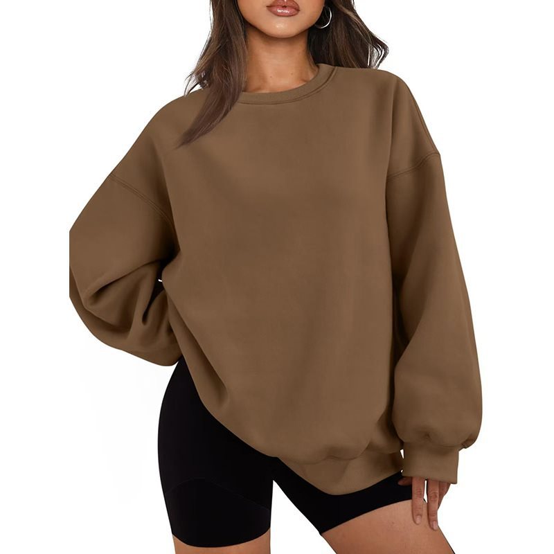 Damen Oversized Sweatshirt mit Rundhalsausschnitt, extraweichem French‑Terry und überschnittener Schulter Echo Archiv