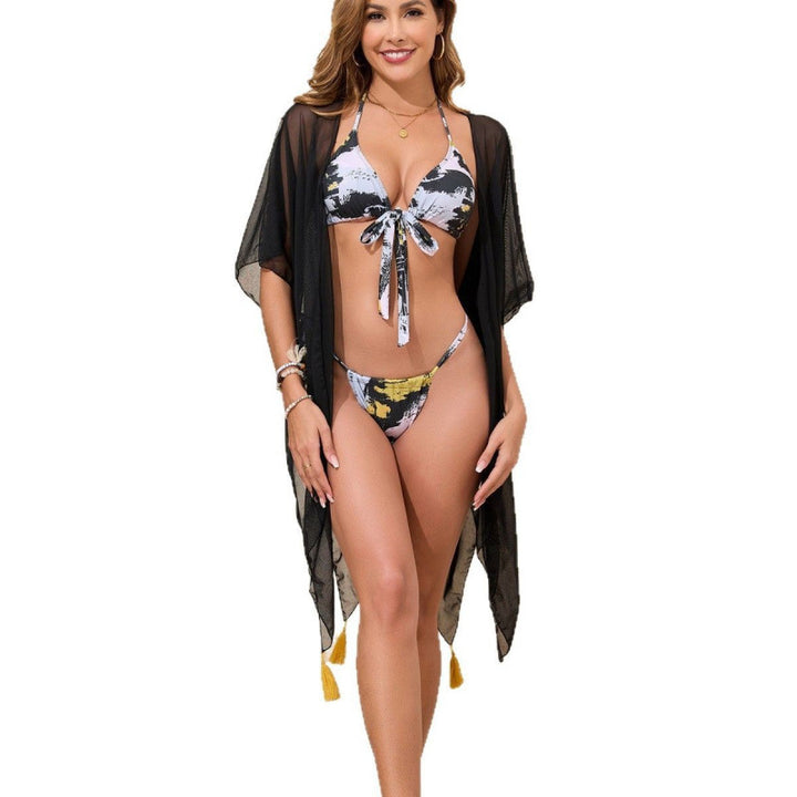 Damen Bikiniset mit luftiger Kimono-Überbluse Echo Archiv