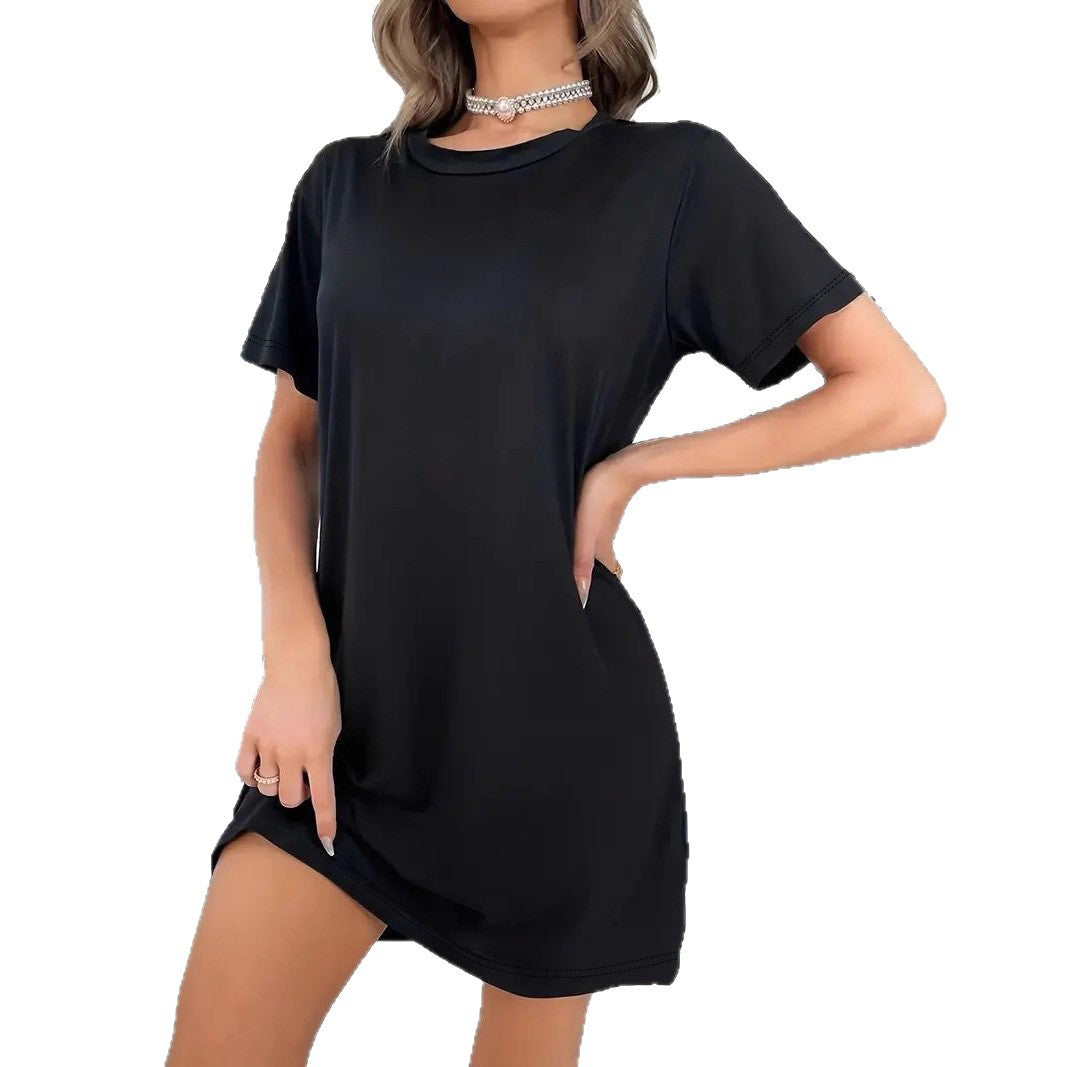 Damen T-Shirt-Kleid im lässigen Schnitt mit Rundhalsausschnitt Echo Archiv