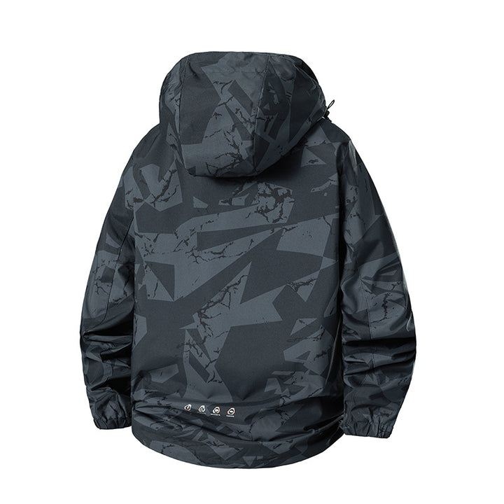 Herren Leichte Funktionsjacke mit Kapuze Echo Archiv