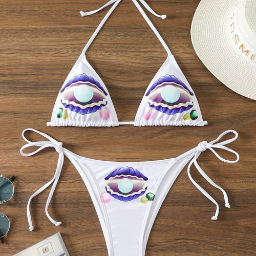Damen Triangel-Bikini mit verspieltem Muschel-Design Echo Archiv