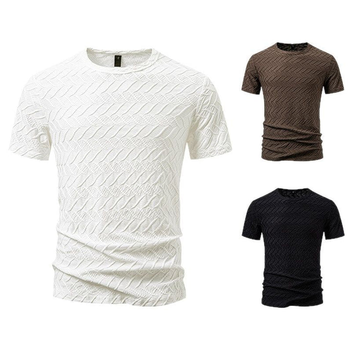 Herren modisches T-Shirt mit strukturiertem Design Echoarchiv