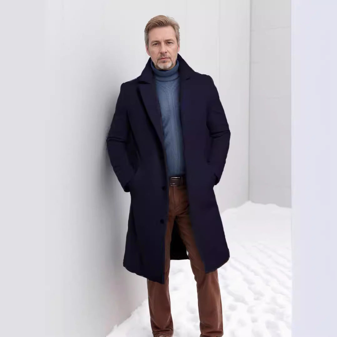 Herren eleganter Wollmantel Echoarchiv