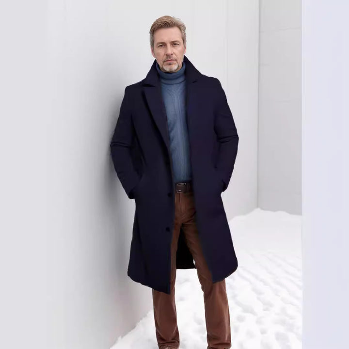 Herren eleganter Wollmantel Echoarchiv