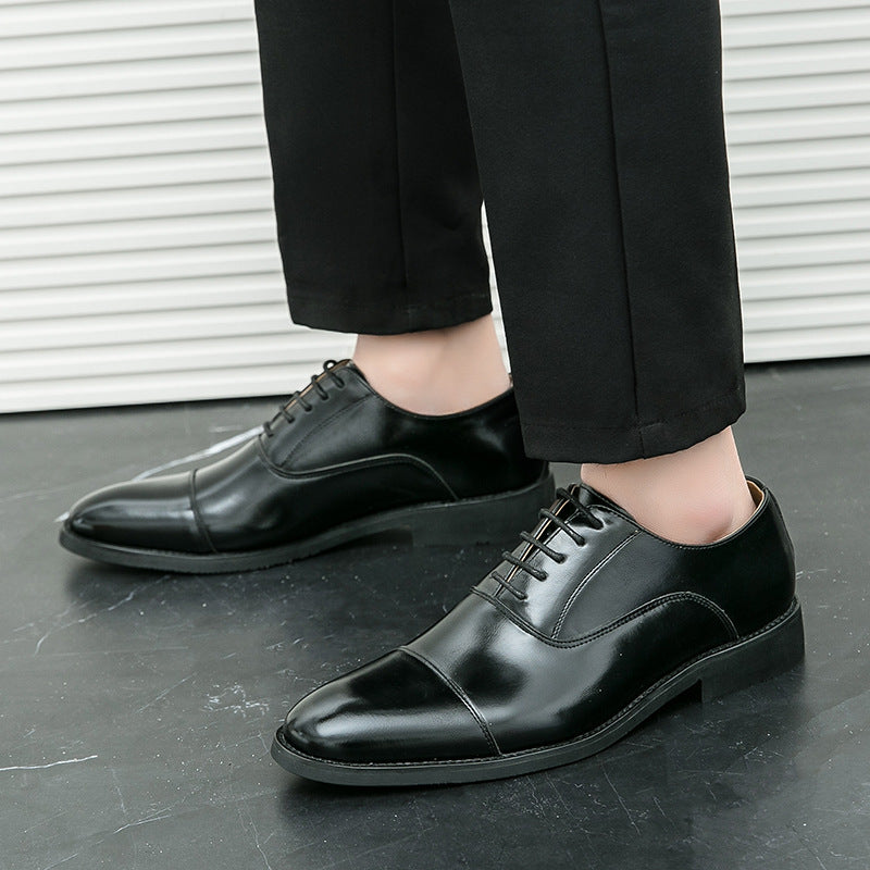 Herren klassische Oxford-Lederhalbschuhe mit Kappnaht, gepolstertem Lederfutter und rutschfester Gummisohle Echo Archiv