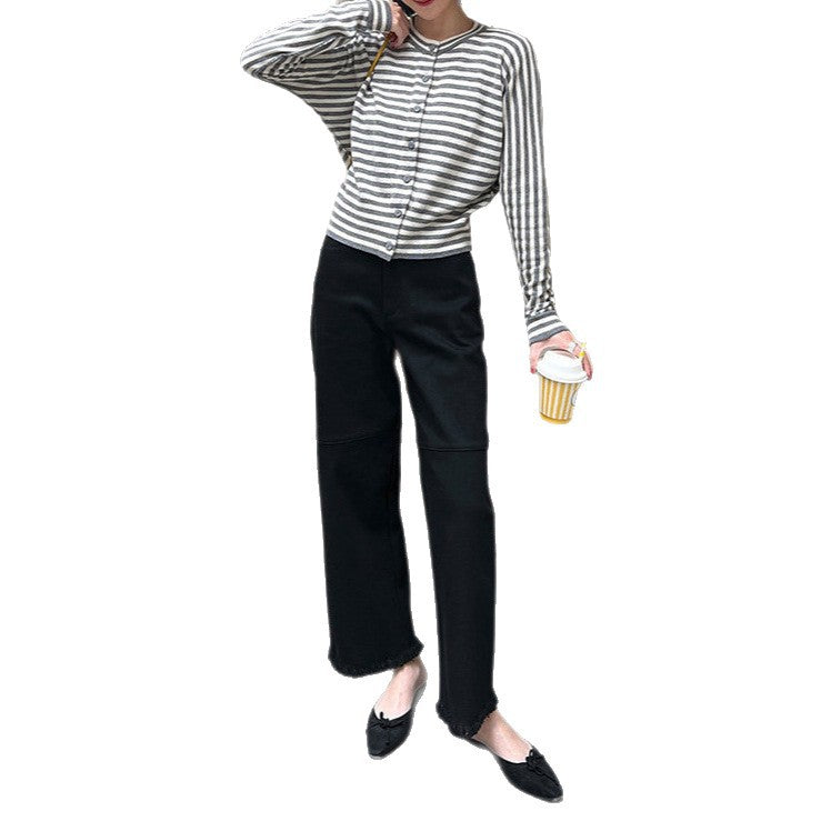 Damen Lässige Oversized Strickjacke Echoarchiv