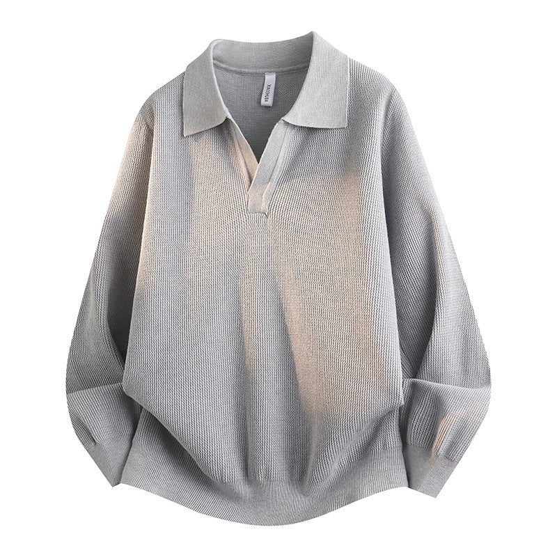 Damen Lässiger Pullover mit V-Ausschnitt – Mavelle