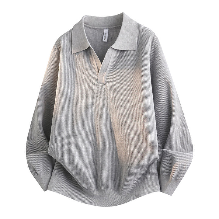 Damen Lässiger Pullover mit V-Ausschnitt – Mavelle