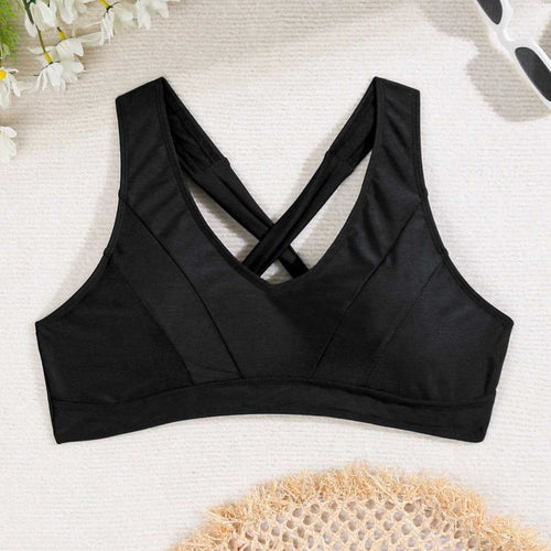 Damen Sport-Bikini-Oberteil mit elegantem Rückenschnitt Echo Archiv