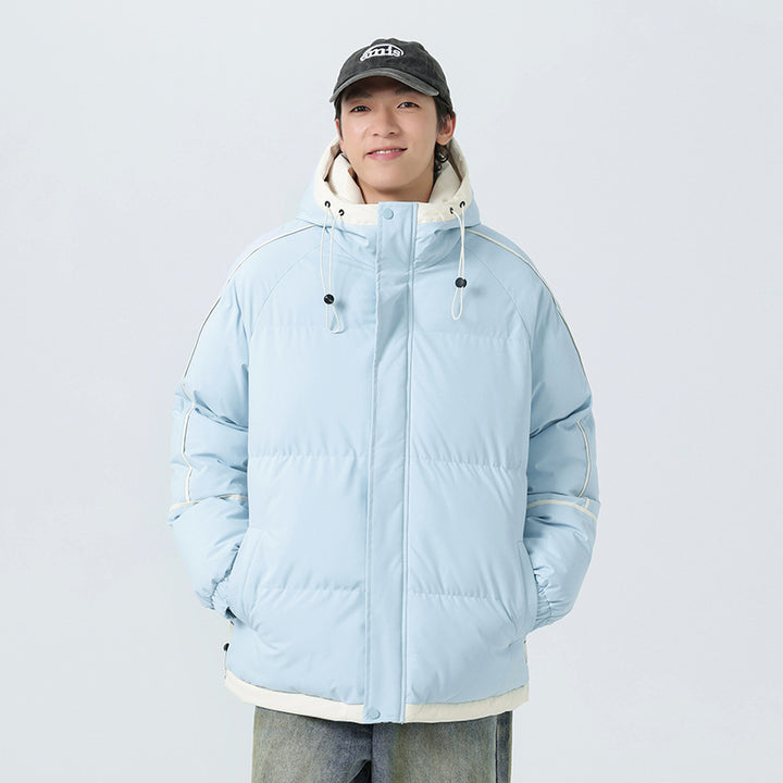 Herren modische Kapuzenjacke mit hochwertiger Füllung und funktionalen Taschen Echoarchiv