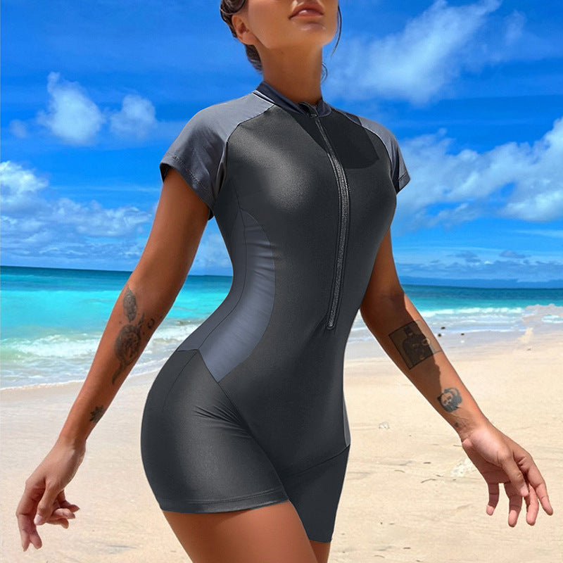 Damen sportlicher Shorty-Badeanzug Echo Archiv
