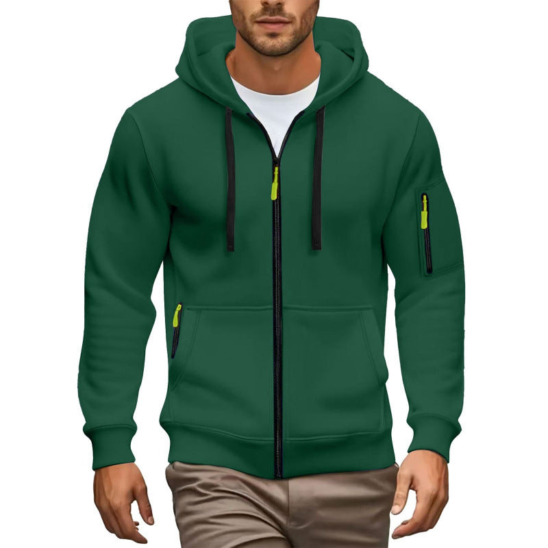 Herren Hochwertiger Zip-Hoodie Echoarchiv