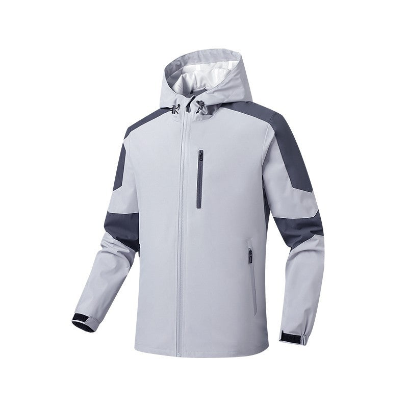 Herren Atmungsaktive Softshell-Trekkingjacke mit Kapuze und wasserdichter Membran – Taviero