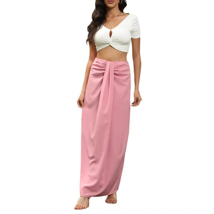 Damen Maxirock mit Raffungen und eleganter Schleife Echo Archiv