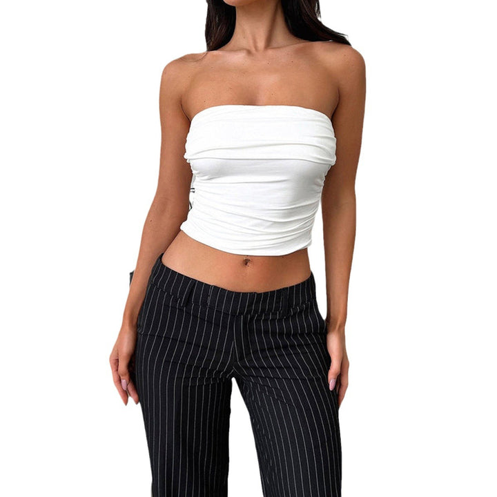 Damen Bandeau Top mit gerafftem Design Echo Archiv