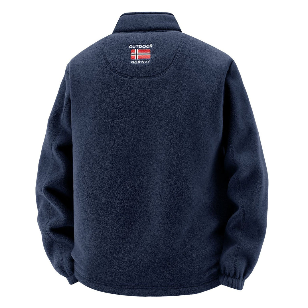 Herren Thermo-Fleecejacke mit Teddy-Innenfutter und Stehkragen Echo Archiv