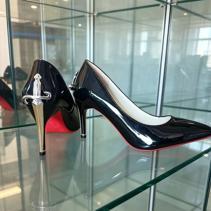 Damen Lackleder Stiletto Pumps Echo Archiv