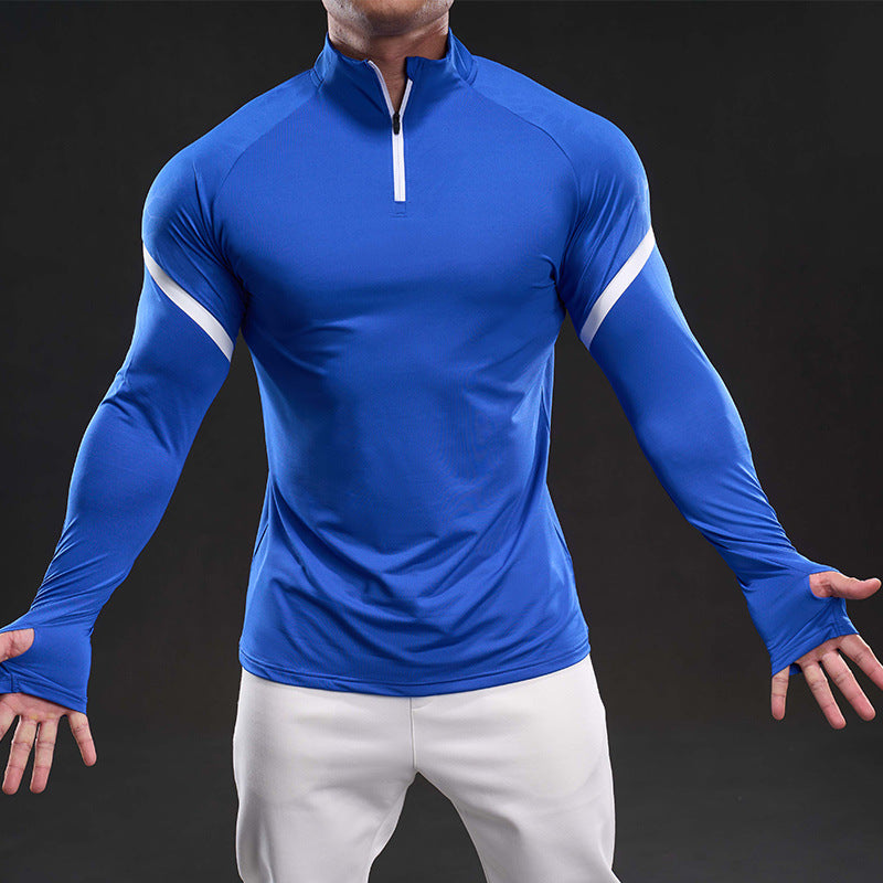Herren Langarm Funktionsshirt mit Stehkragen Echoarchiv