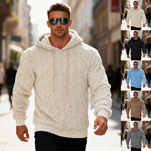 Herren modischer Kapuzenpullover mit strukturiertem Design Echoarchiv