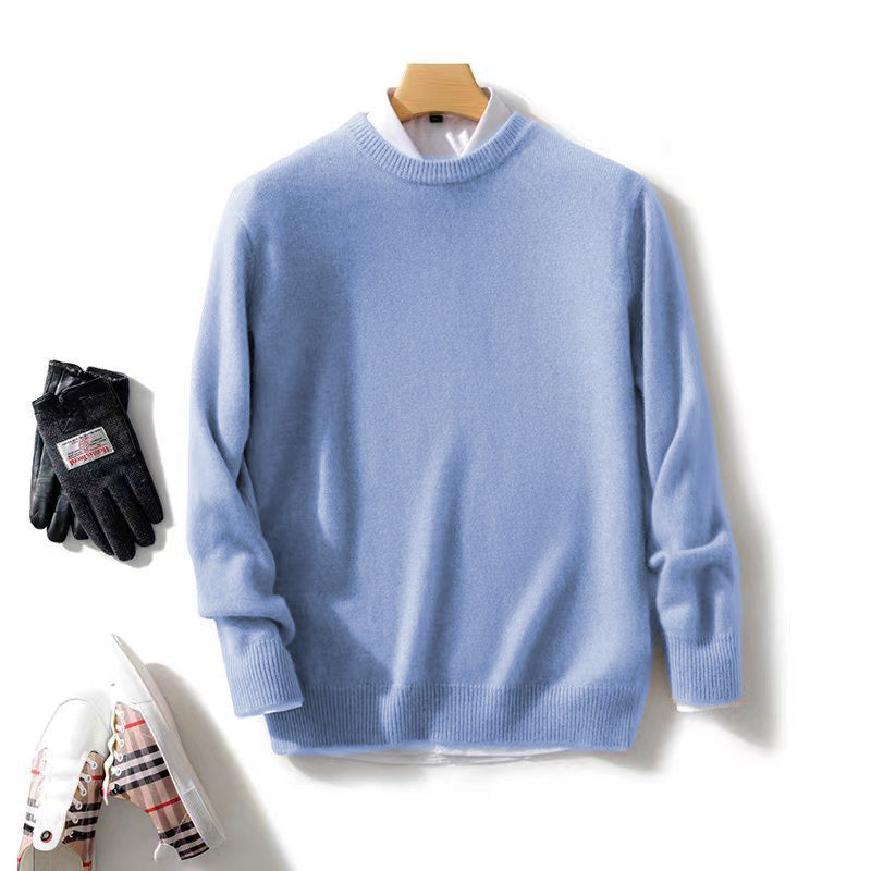Herren Feiner Stehkragenpullover aus Kaschmir‑Blend mit gerippten Abschlüssen und schlanker Silhouette Echoarchiv